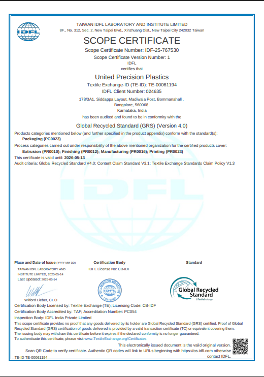 Global Recycled Standard (GRS)